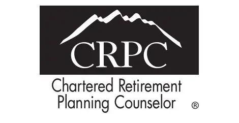 Certified Retirement Planning Counselor (CRPC) designation logo. Expert retirement financial advisor.